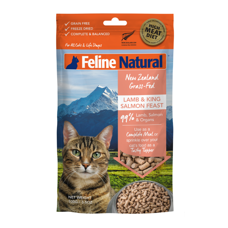 Feline Natural Freeze Dried Lamb & Salmon