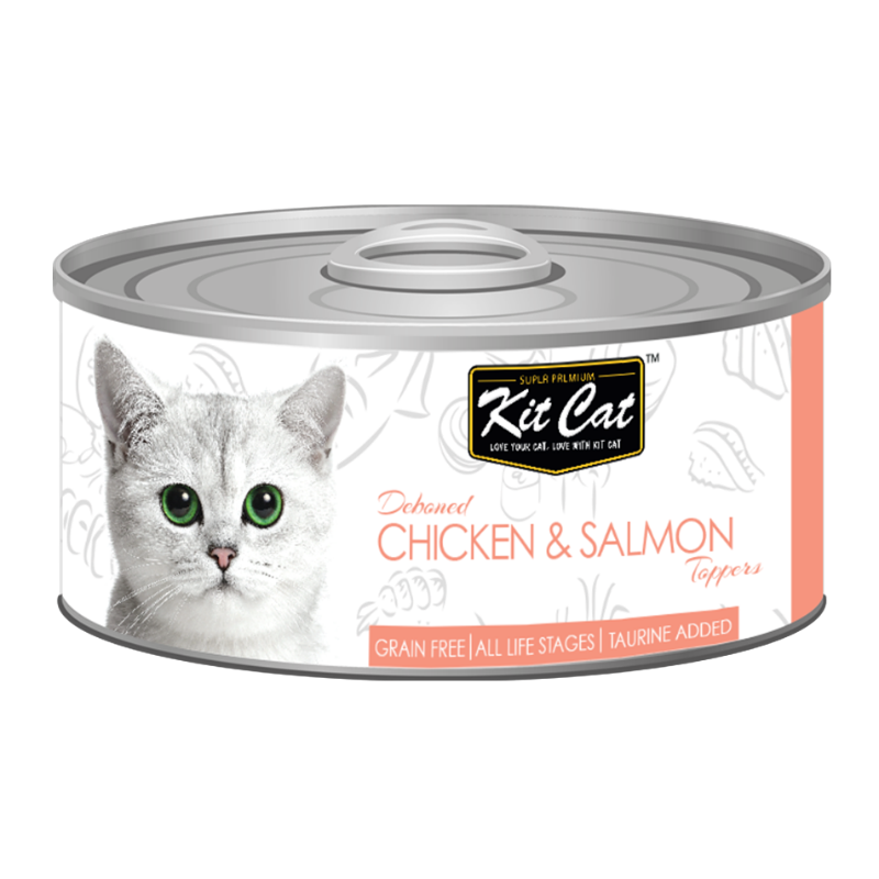 Kit Cat Deboned Chicken & Salmon Toppers 80g