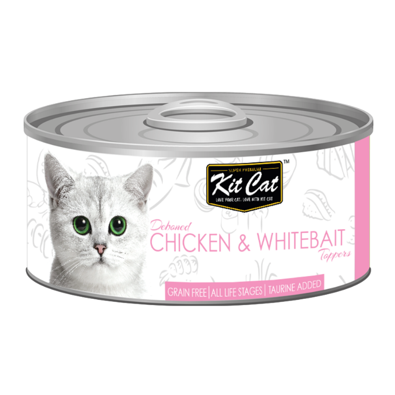 Kit Cat Deboned Chicken & Whitebait Toppers 80g