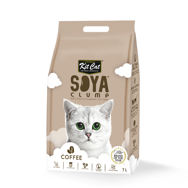 Kit Cat SoyaClump Soybean Litter 7L (Coffee)