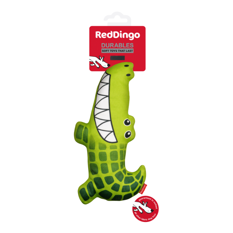 Red Dingo Durables Toy Crocodile