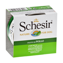 Load image into Gallery viewer, Schesir Chicken Fillets in Jelly For Dogs 150g
