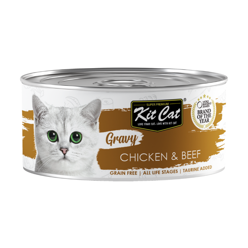 Kit Cat Gravy Chicken & Beef 70g