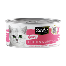 Load image into Gallery viewer, Kit Cat Gravy Chicken &amp; Whitebait 70g

