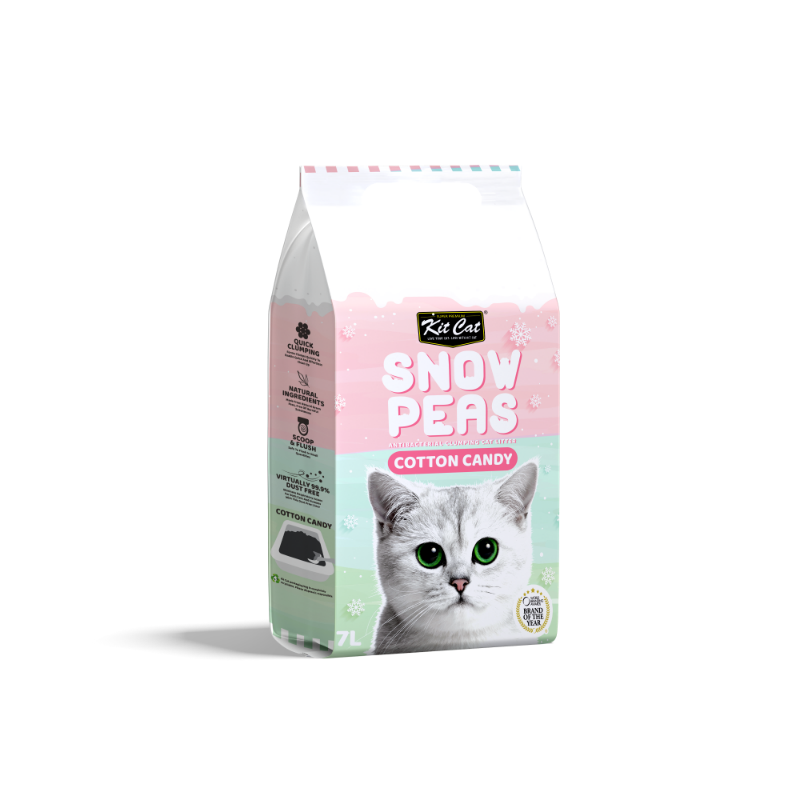 Kit Cat Snow Peas Cat Litter 7L (Cotton Candy)