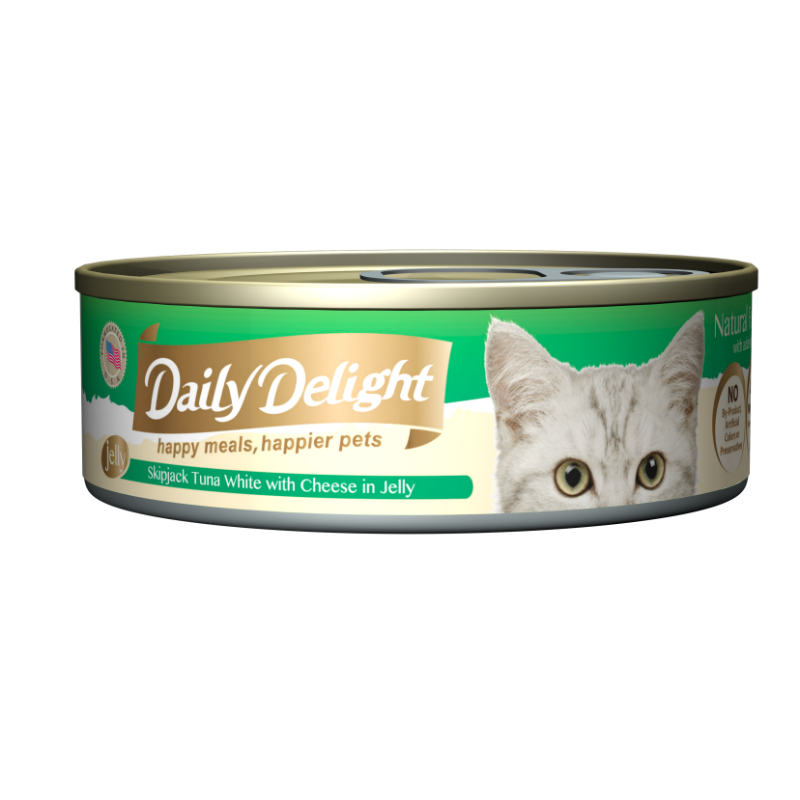 Daily Delights Skipjack Tuna White With Cheese in Jelly 80g