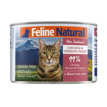 Load image into Gallery viewer, Feline Natural Canned Chicken &amp; Venison
