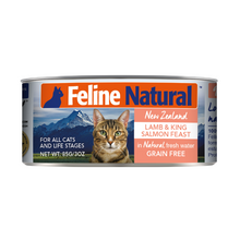 Load image into Gallery viewer, Feline Natural Canned Lamb &amp; Salmon
