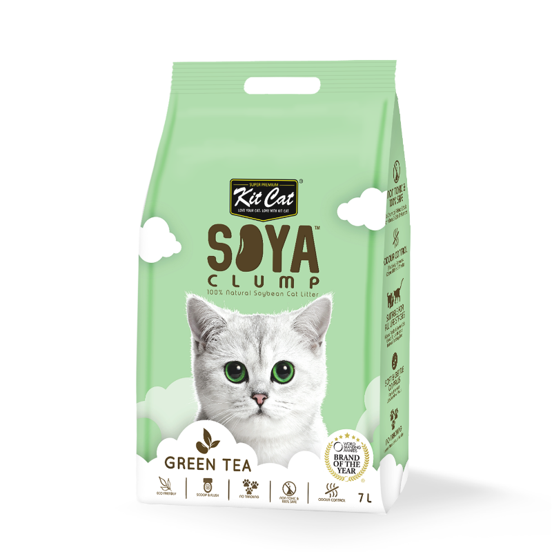 Kit Cat SoyaClump Soybean Litter 7L (Green Tea)