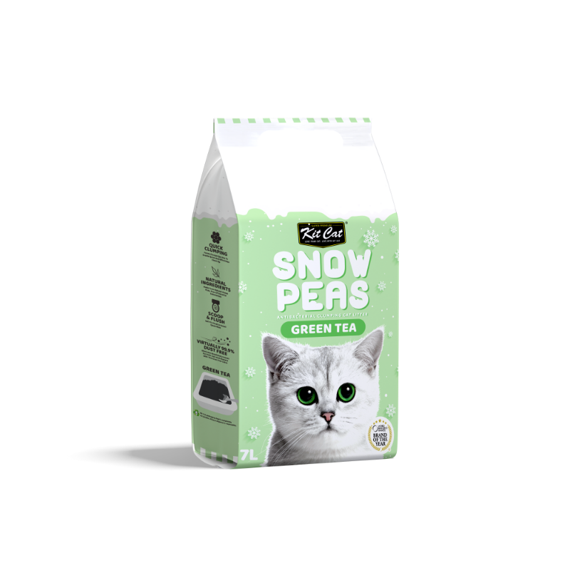 Kit Cat Snow Peas Cat Litter 7L (Green Tea)