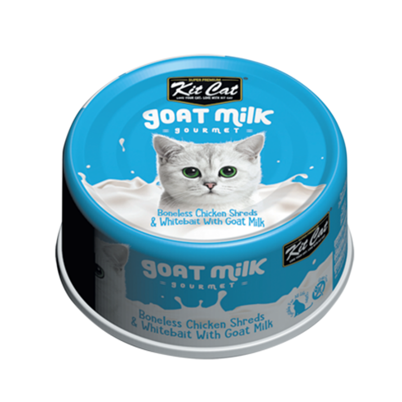 Kit Cat Goat Milk Gourmet Chicken & Whitebait 70g