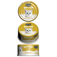 Load image into Gallery viewer, Kit Cat Goat Milk Gourmet Tuna &amp; Smoked Fish Flakes 70g
