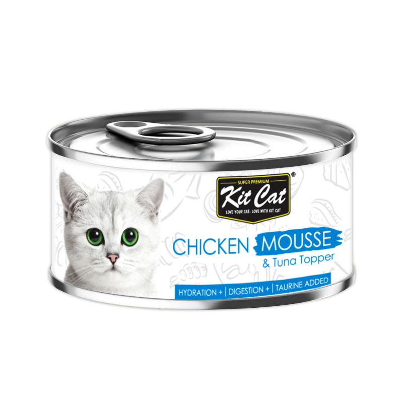 Kit Cat Chicken Mousse & Tuna Toppers 80g