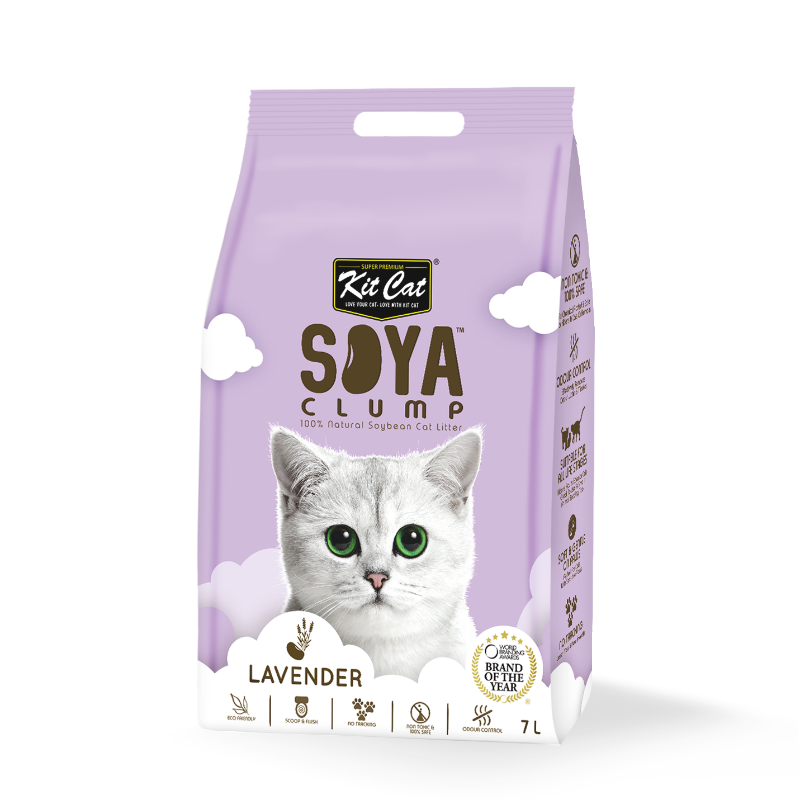 Kit Cat SoyaClump Soybean Litter 7L (Lavender)
