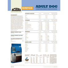 Load image into Gallery viewer, ACANA Heritage Adult Dog
