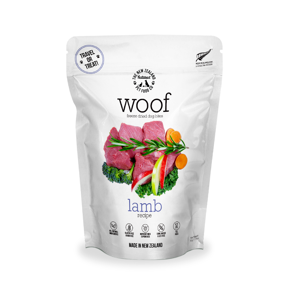 WOOF Freeze Dried Raw Lamb Dog Treats 50g