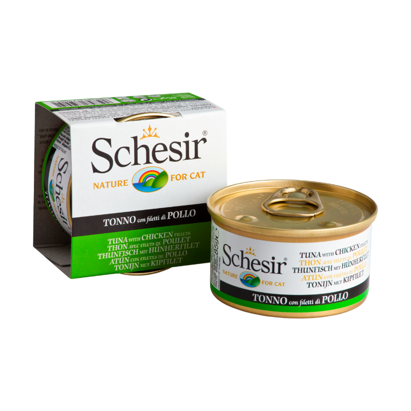 Schesir Tuna with Chicken in Jelly For Cats 85g