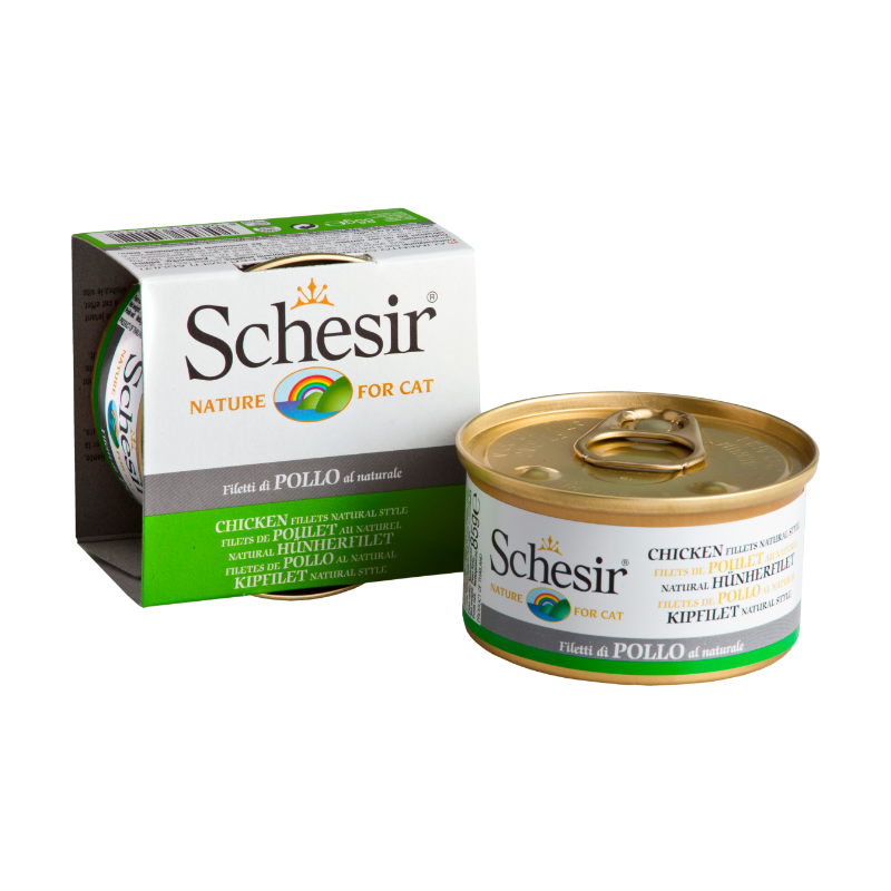 Schesir Chicken Fillet Natural Style in Water For Cats 85g