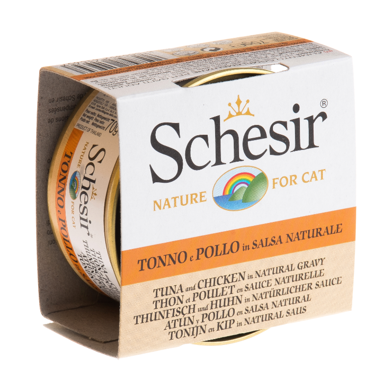Schesir Tuna & Chicken in Natural Gravy For Cats 70g