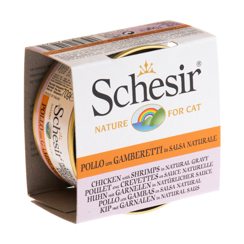 Schesir Chicken with Shrimps in Natural Gravy For Cats 70g