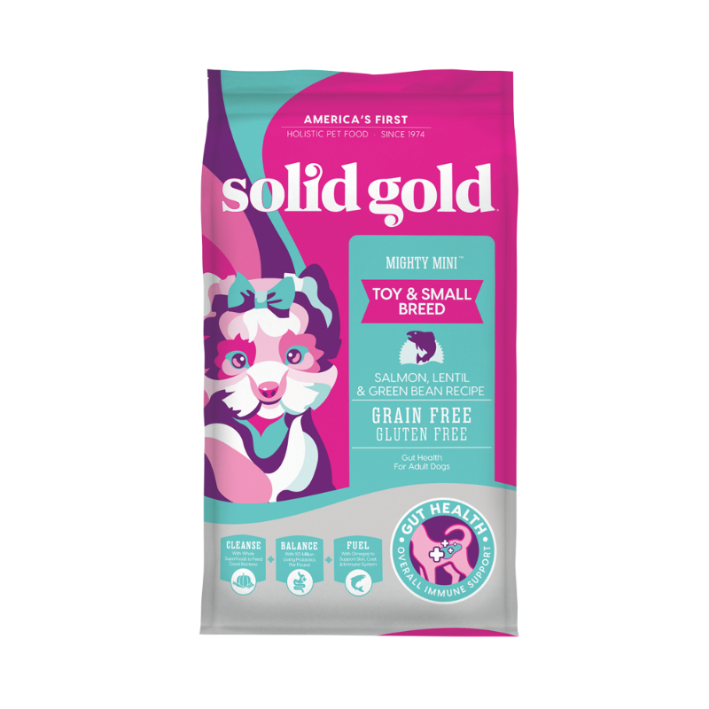 Solid Gold Grain Free Toy & Small Breed Salmon Recipe (Mighty Mini) 4lbs