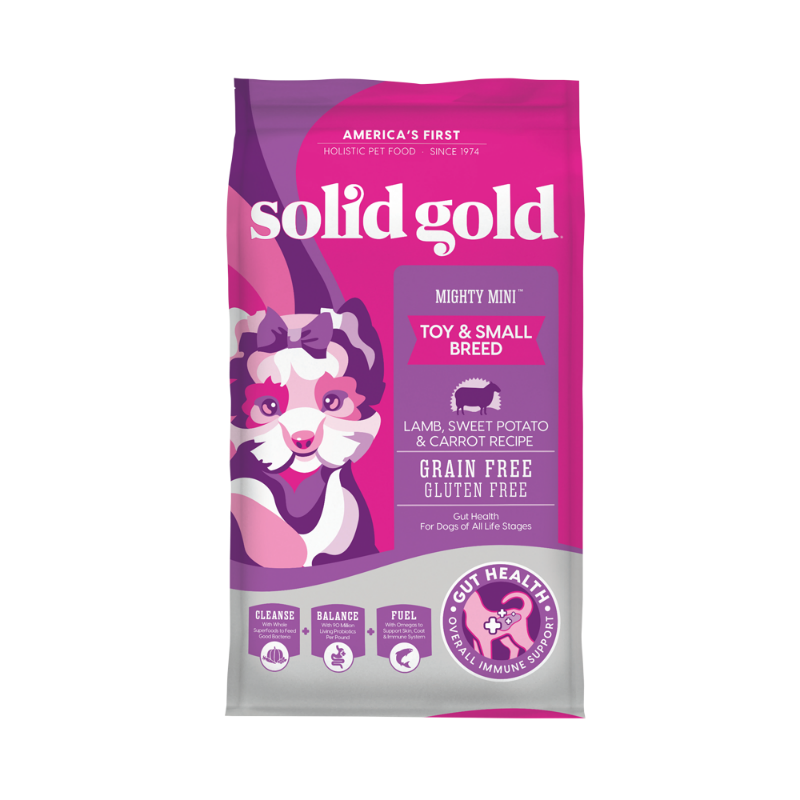 Solid Gold Grain Free Toy & Small Breed Lamb Recipe (Mighty Mini) 4lbs