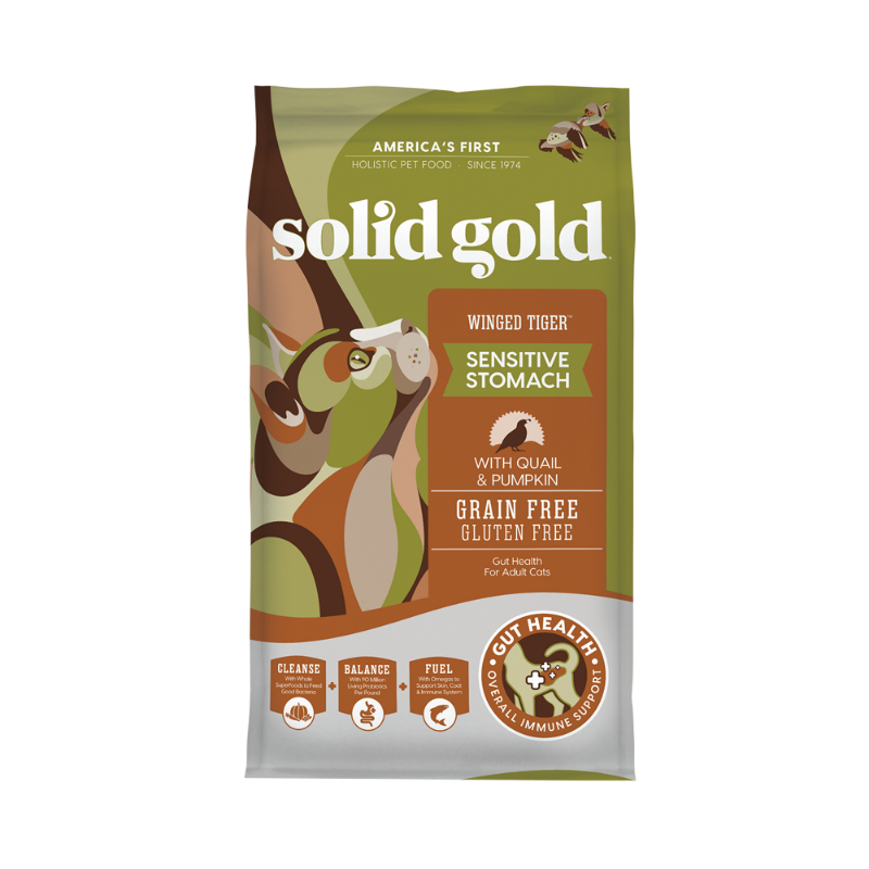 Solid Gold Grain Free Sensitive Stomach Quail Recipe (Winged Tiger)